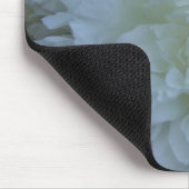 Weiße Pfingstrose Mousepad (Ecke)