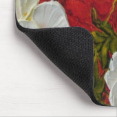 Weiße Pfingstrosen Mousepad (Ecke)