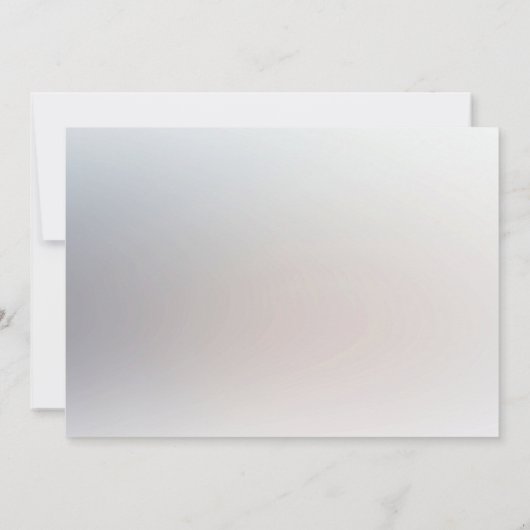 Weiße Pfirsichblume Save the Date (Rückseite)