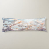 Weiße Pfirsichblütenkissen Seitenschläferkissen (Rückseite)