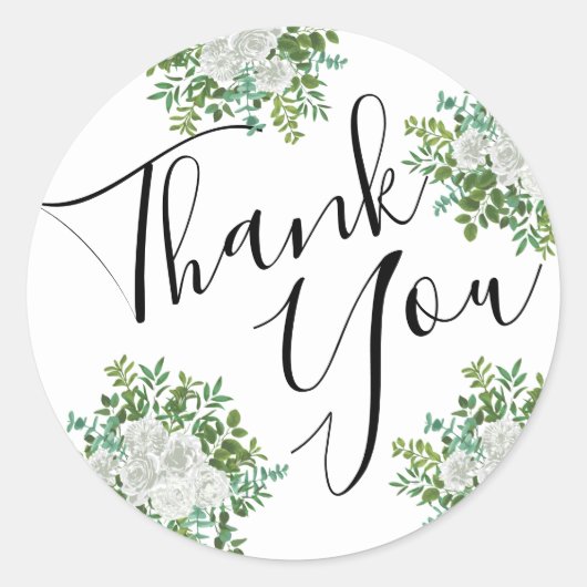 Weiße Pfirsiche und Rose Blumenaufkleber Umschlag Runder Aufkleber (Vorderseite)