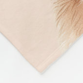 Weiße Pfirsichkatze Fleecedecke (Ecke)