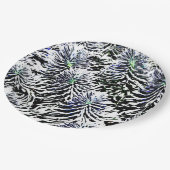 Weiße Pflanze Pappteller (Schrägansicht)