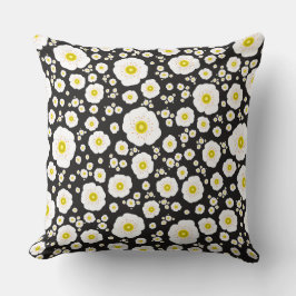 Weiße Pflaume-Quadratzoll Kissen