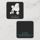 Weiße Pfütze Quadratische Visitenkarte (Vorne/Hinten)