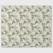 Weiße Phalaenopsis Orchid Geschenkpapier (Flach)