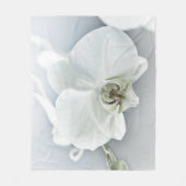 Weiße Phaleonopsis Orchid Fleecedecke (Vorderseite)