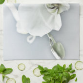 Weiße Phaleonopsis Orchid Geschirrtuch (Gefaltet)