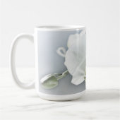Weiße Phaleonopsis Orchid Kaffeetasse (Links)