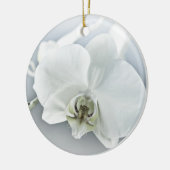 Weiße Phaleonopsis Orchid Keramik Ornament (Links)