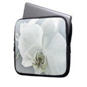 Weiße Phaleonopsis Orchid Laptopschutzhülle (Vorderseite Links)