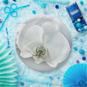 Weiße Phaleonopsis Orchid Pappteller (Party)