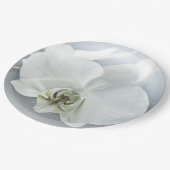 Weiße Phaleonopsis Orchid Pappteller (Schrägansicht)
