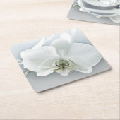 Weiße Phaleonopsis Orchid Rechteckiger Pappuntersetzer (angewinkelt)