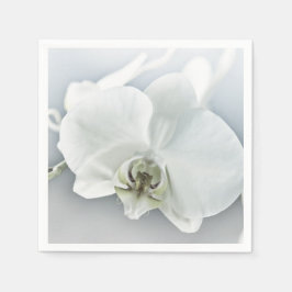 Weiße Phaleonopsis Orchid Serviette