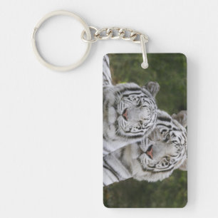 Weiße Phase, Bengal Tiger, Tigris Schlüsselanhänger