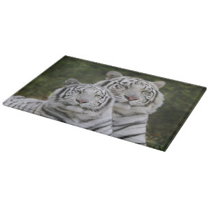 Weiße Phase, Bengal Tiger, Tigris Schneidebrett