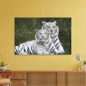 Weiße Phase, Bengalischer Tiger, Tigris Leinwanddruck (Insitu (Wohnzimmer))