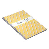 Weiße Pillen Muster Bright Fun Gelbe Medizin Notizblock (Rechte Seite)