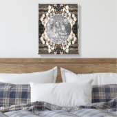 Weiße Pilze schaffen Ihr eigenes Foto Leinwanddruck (Insitu (Schlafzimmer))