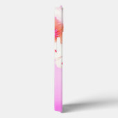 WEISSE PINKROSEN, ROTES ANEMON BLUME MONOGRAMM Case-Mate iPhone HÜLLE (Rückseite / Rechts)