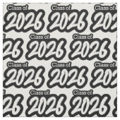 Weiße Pinselklasse 2026 Stoff (Muster)