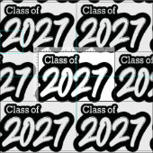 Weiße Pinselklasse 2027 Stoff (Kachel)