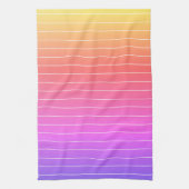 Weiße Pinstripe farbig Geschirrtuch (Vertikal)