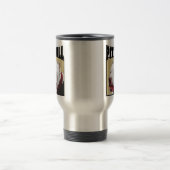Weiße Pitbull Reise-Tasse Reisebecher (Mittel)