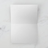 weiße Platte mit Silberbesteck Karte (Innenseite)