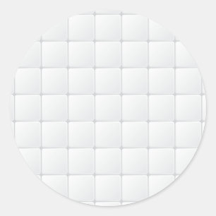 Weiße Platte Runder Aufkleber