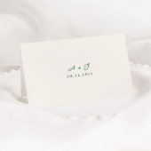 Weiße Platzkarte Dankeskarte