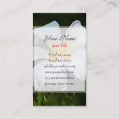 Weiße Plumeriafrangipani-Hawaii-Blumen Visitenkarte (Rückseite)