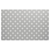 Weiße Polka kreuzt grau Stoff (Fat Quarter (45,7 x 55,9 cm))