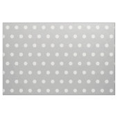 Weiße Polka-Punkte auf Asche Grau Stoff (Yard (91,4 cm))