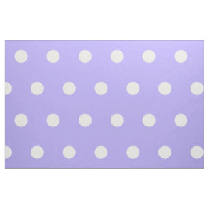 Weiße Polka-Punkte auf blauem Lilac Stoff