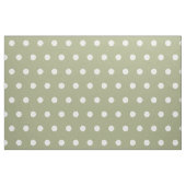 Weiße Polka-Punkte auf der Seite Grün Stoff (Yard (91,4 cm))