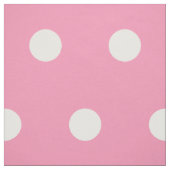Weiße Polka-Punkte auf glücklichem Rosa Stoff (Muster)