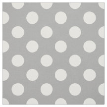 Weiße Polka-Punkte auf grau