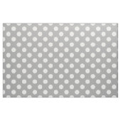 Weiße Polka-Punkte auf grau Stoff (Fat Quarter (45,7 x 55,9 cm))