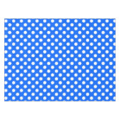 Weiße Polka Punkte auf königsblau Tischdecke (Vorderseite (Horizontal))
