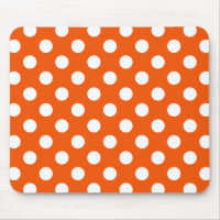 Weiße Polka-Punkte auf Orange