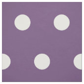 Weiße Polka-Punkte auf Pflaumen Stoff (Muster)