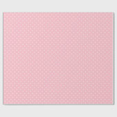 WEISSE POLKA-PUNKTE AUF PINK | WRAPPING PAPIER GESCHENKPAPIER (Flach)