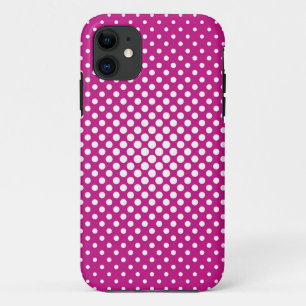 Weiße Polka Punkte auf rosa Hintergrund Case-Mate iPhone Hülle