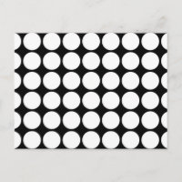 Weiße Polka Punkte auf schwarz