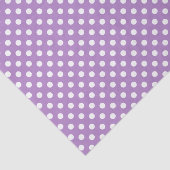 Weiße Polka-Punkte auf Thistle Lila Seidenpapier (Ausschnitt)