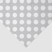 Weiße Polka-Punkte mit beliebiger Hintergrundfarbe Seidenpapier (Ausschnitt)