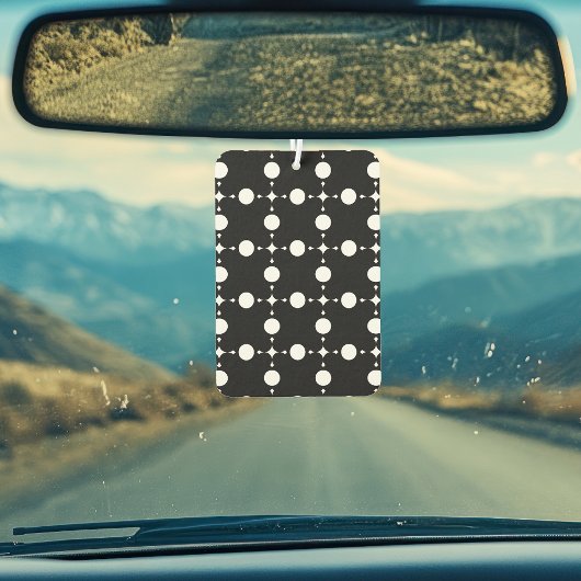 Weiße Polka-Punkte, Polka-Dot-Muster, Punkte, gepu Autolufterfrischer
