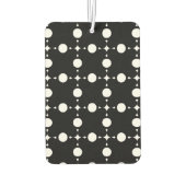 Weiße Polka-Punkte, Polka-Dot-Muster, Punkte, gepu Autolufterfrischer (Rückseite)